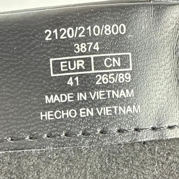 NEW Zara Black Croc Leather Buckle Pointed Toe Heeled Ankle Boots Size 41/US 10 - Picture 8 of 9